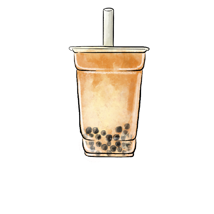 Pearl milk bubble tea in plastic container vector sketch illustration  isolated. Pearl milk bubble tea in plastic container | CanStock